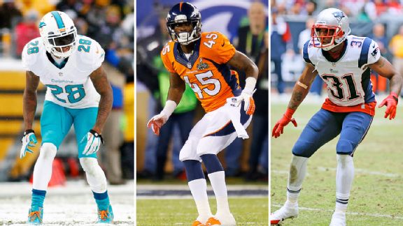 Nolan Carroll, Dominique Rodgers-Cromartie, and Aqib Talib