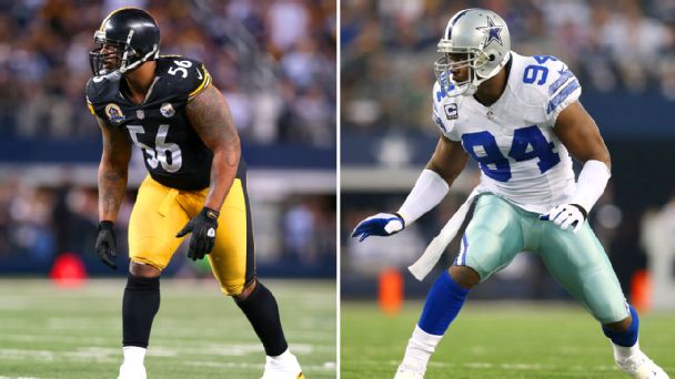 LaMarr Woodley and DeMarcus Ware