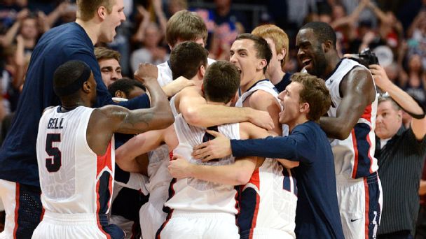 Gonzaga Bulldogs celebrate