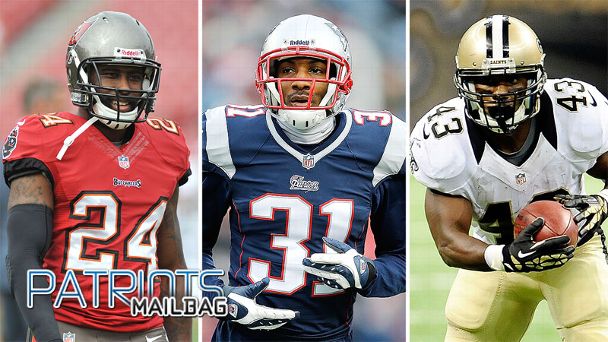 Darrelle Revis, Aqib Talib, and Darren Sproles