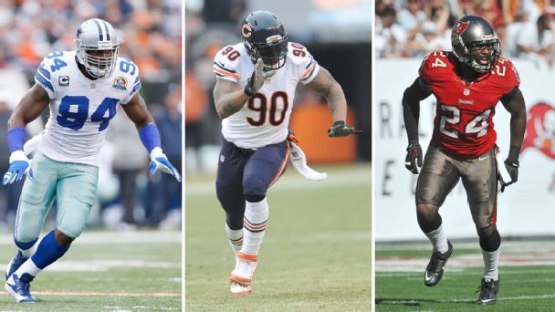 DeMarcus Ware, Julius Peppers, Darelle Revis