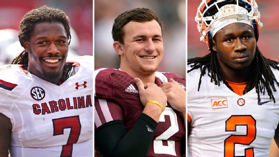 Jadeveon Clowney, Johnny Manziel & Sammy Watkins
