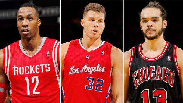 Dwight Howard, Blake Griffin, Joakim Noah