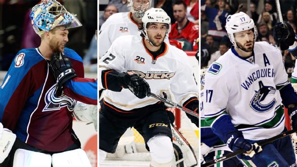 Varlamov, Perrault, Kesler