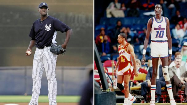 Michael Pineda and Manute Bol