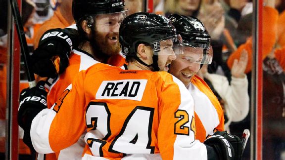 Matt Read, Sean Couturier, Claude Giroux