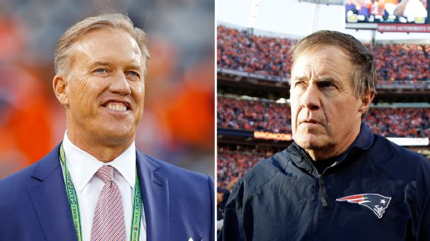 John Elway and Bill Belichick