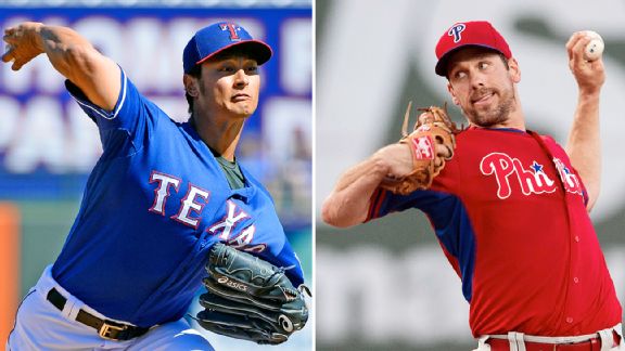 Yu Darvish and Cliff Lee