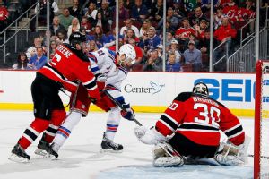 Rick Nash, Martin Brodeur, Andy Greene