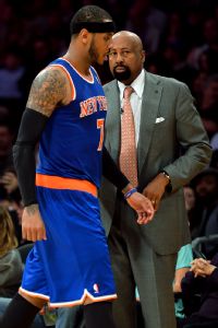 Carmelo Anthony and Mike Woodson