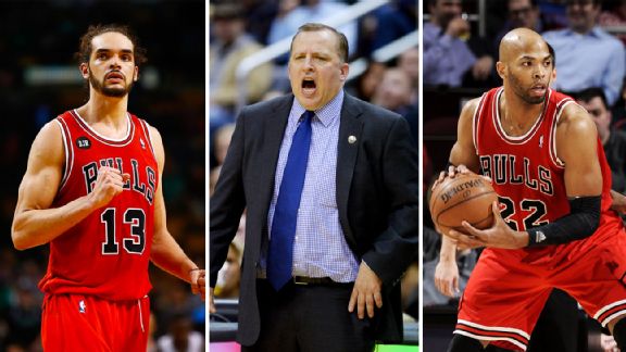 Joakim Noah, Tom Thibodeau, Taj Gibson