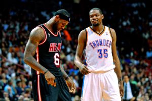 Kevin Durant and LeBron James