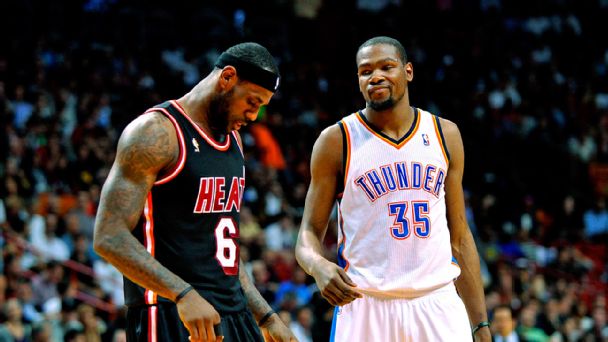 Kevin Durant and LeBron James
