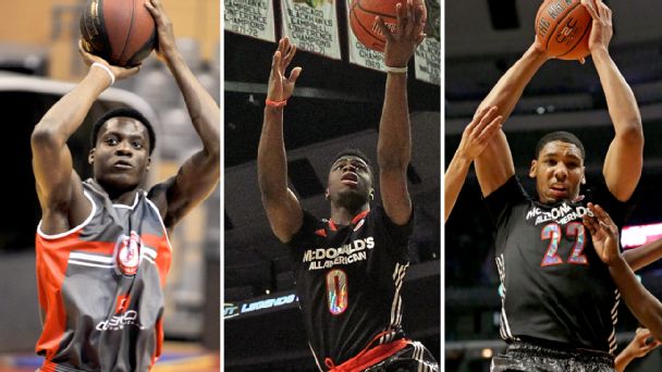 Jahlil Okafor, Emmanuel Mudiay, Clint Capela