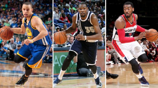 Stephen Curry, Kevin Durant, John Wall