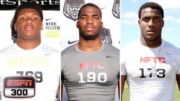 Trenton Thompson, Martez Ivey, Byron Cowart
