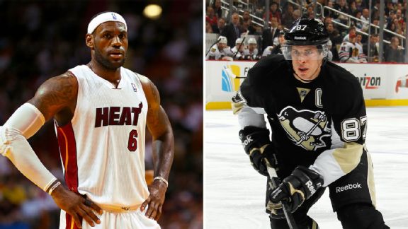 LeBron James, Sidney Crosby