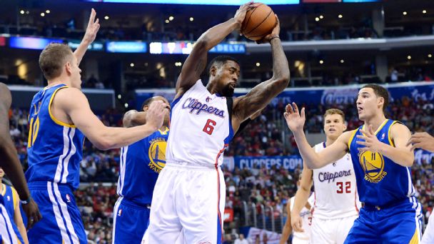 David Lee, Klay Thompson, Draymond Green, DeAndre Jordan