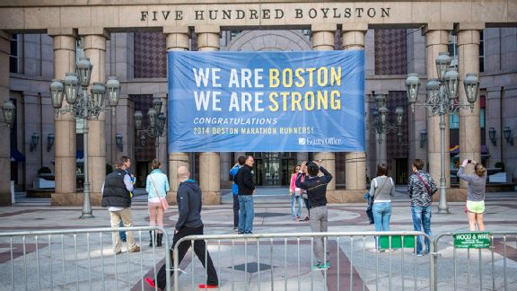 Boston Marathon sign