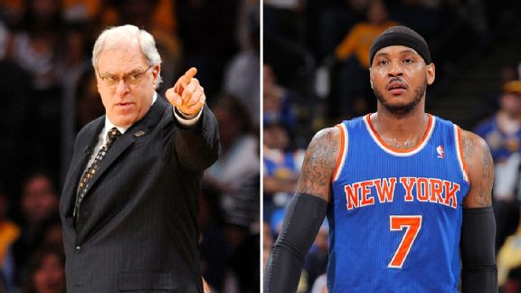 Phil Jackson and Carmelo Anthony