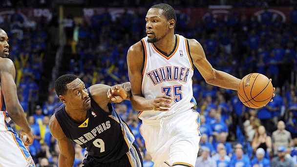 Kevin Durant and Tony Allen