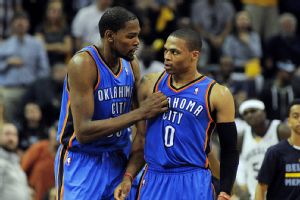 Kevin Durant and Russell Westbrook