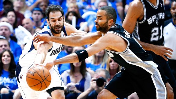 Jose Calderon and Tony Parker