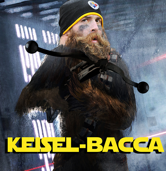 Brett Keisel of the Pittsburgh Steelers as Keisel-bacca