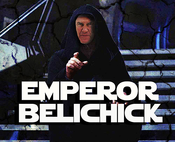Bill Belichick of the New England Patriots, as Emperor Belichick