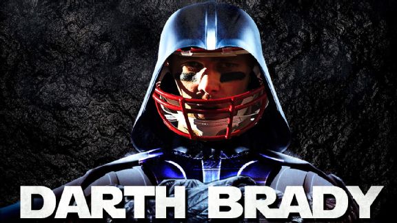 Tom Brady of the New England Patriots, as Darth Brady