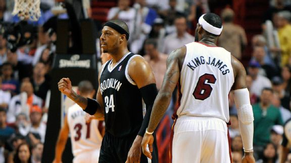 Paul Pierce and LeBron James
