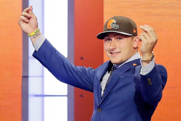 JOHNNY MANZIEL will benefit from being picked No. 22 by Cleveland.