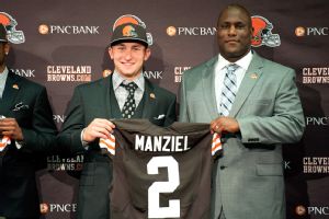Johnny Manziel and Ray Farmer