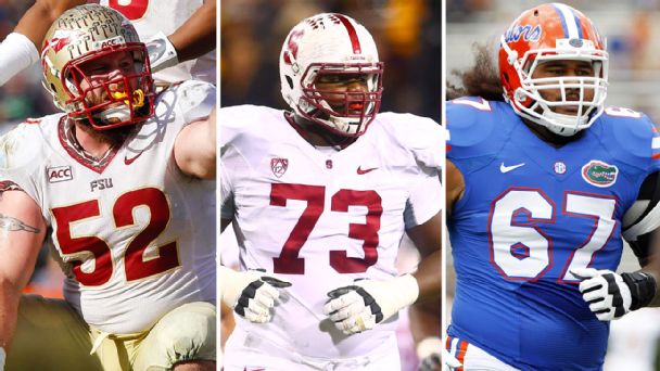 Bryan Stork, Cameron Fleming, Jon Halapio