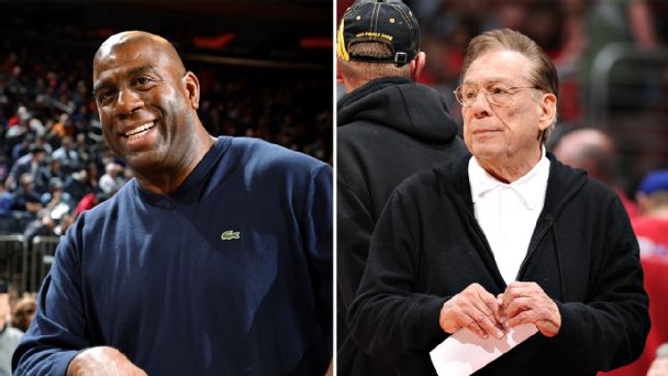 Magic Johnson and Donald Sterling