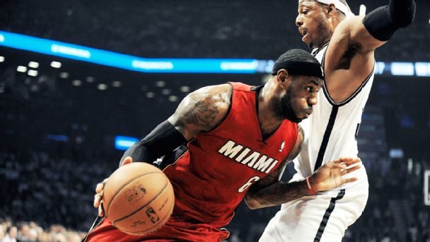 LeBron James and Paul Pierce