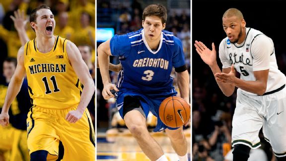 Nik Stauskas, Doug McDermott, and Adreian Payne