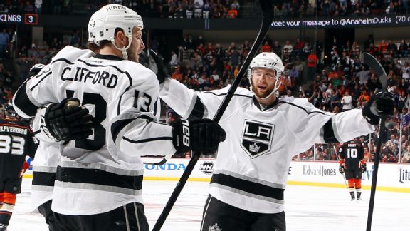 Anze Kopitar, Kyle Clifford, Jake Muzzin