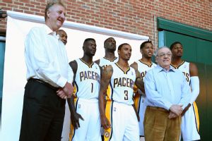 Larry Bird and Lance Stephenson