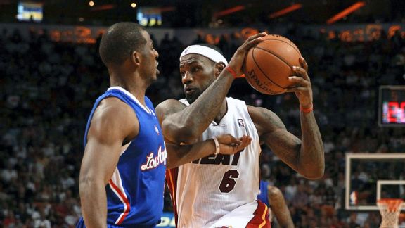 Chris Paul and LeBron James