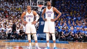 Russell Westbrook and Kevin Durant 