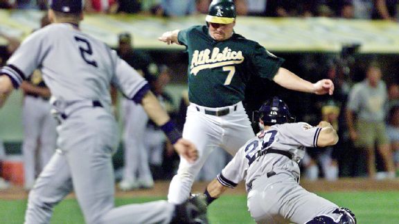 Derek Jeter, Jeremy Giambi, Jorge Posada, The Flip