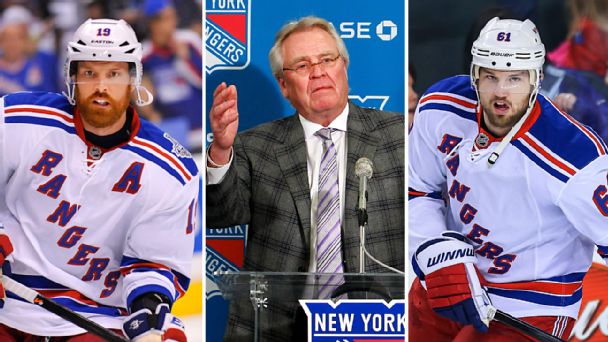 Brad Richards, Glen Sather & Rick Nash