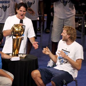 Mark Cuban and Dirk Nowitzki