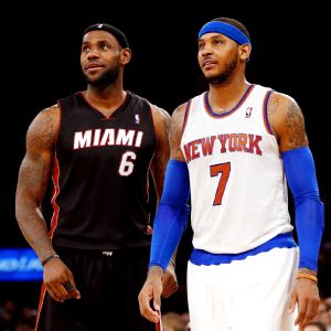 LeBron James and Carmelo Anthony