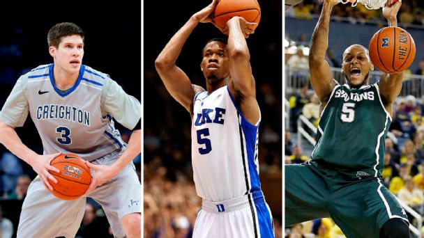 Doug McDermott, Rodney Hood, and Adreian Payne