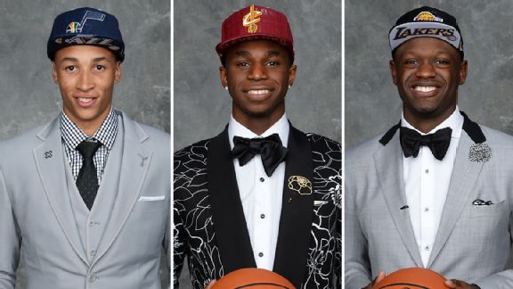 Dante Exum, Andrew Wiggins & Julius Randle