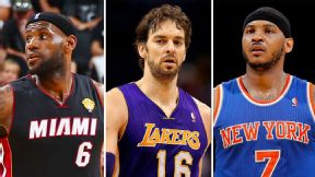 LeBron James, Pau Gasol, Carmelo Anthony 