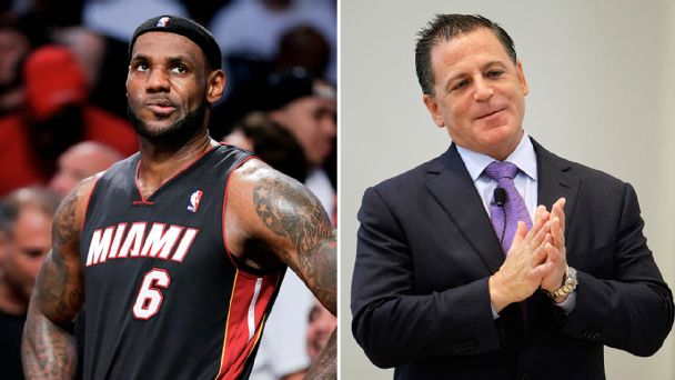 LeBron James and Dan Gilbert