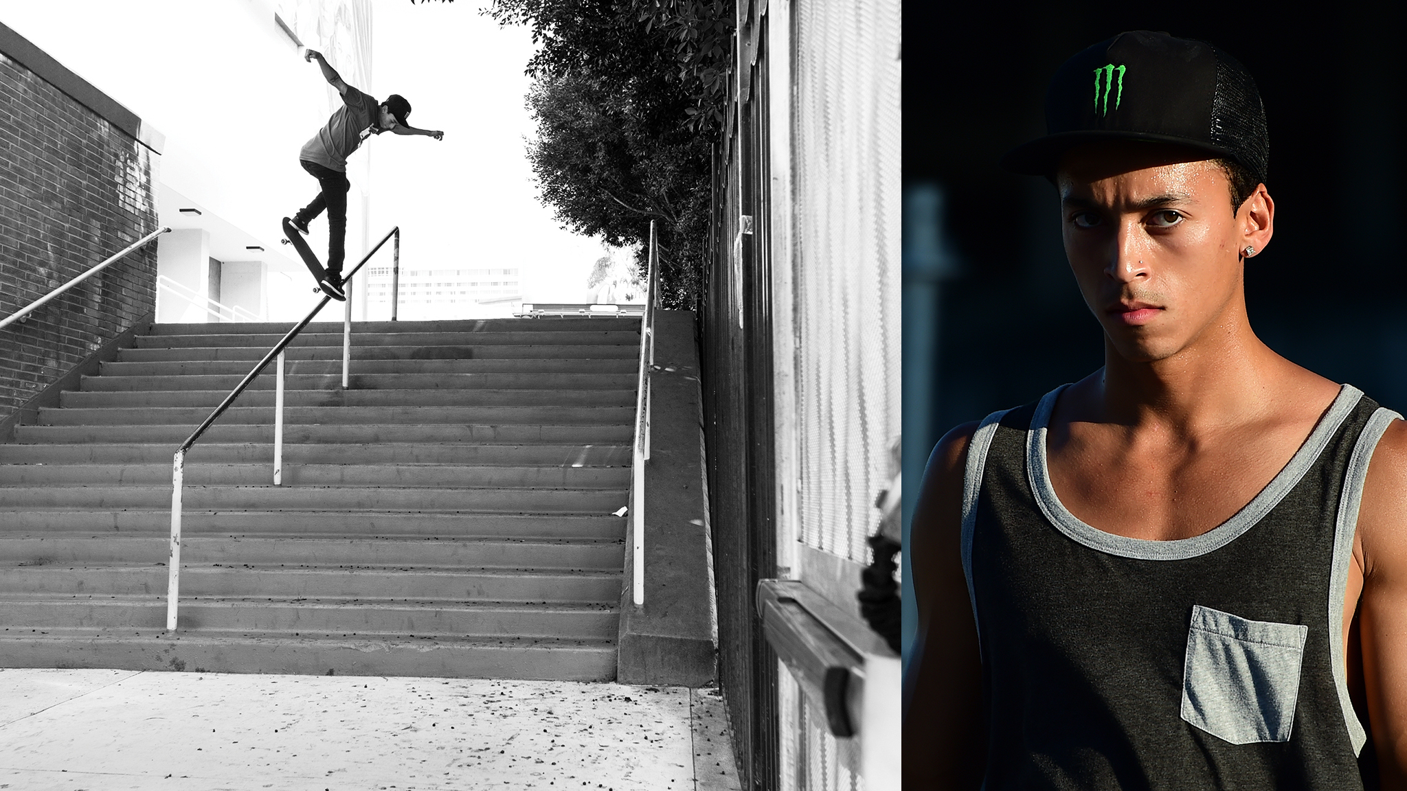 Skateboarder Nyjah Huston is up for a nomination in the best male action sp...